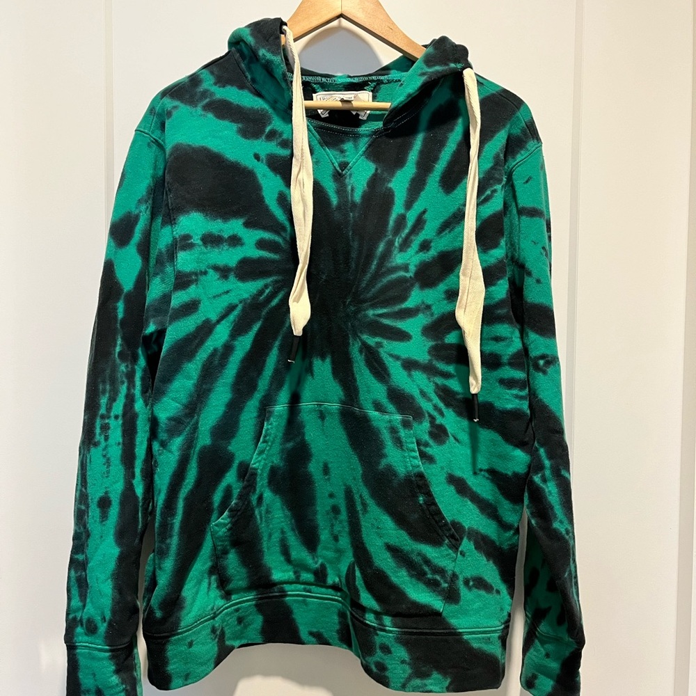 Free People Sandrine Rose Tie Dye Sweatshirt, NWOT GREEN, Medium